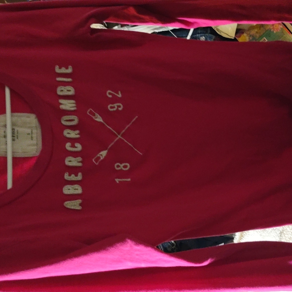 Hot Pink Abercrombie & Fitch Long Sleeve shirt - Small